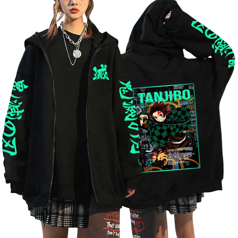 Autumn-Winter-Demon-Slayer-Printing-Jackets-Mens-Womens-Casual-Streetwear-Warm-Outerwear-Anime-Clothing-Harajuku-Zip-2