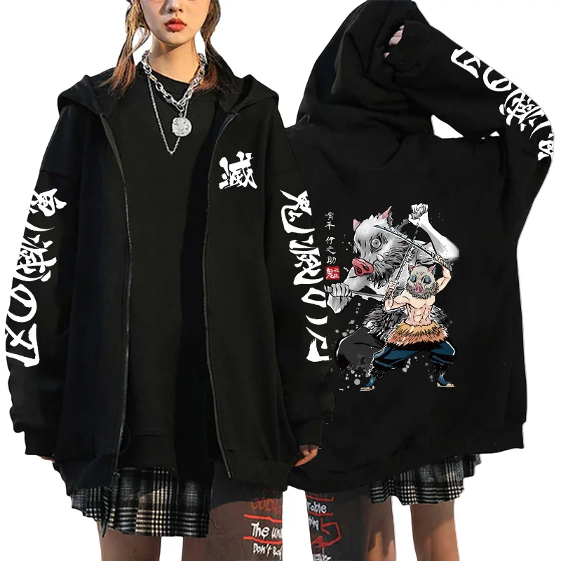 Autumn-Winter-Demon-Slayer-Printing-Jackets-Mens-Womens-Casual-Streetwear-Warm-Outerwear-Anime-Clothing-Harajuku-Zip-4